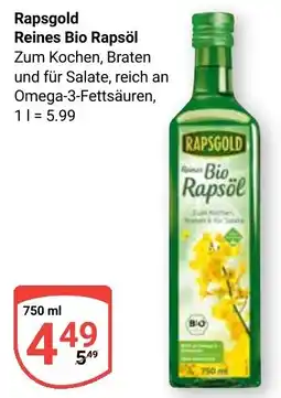 Globus Rapsgold Reines Bio Rapsöl Angebot