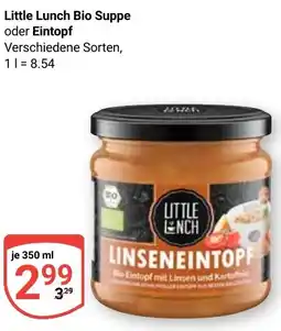 Globus Little Lunch Bio Suppe oder Eintopf Angebot
