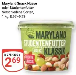 Globus Maryland Snack Nüsse oder Studentenfutter Angebot