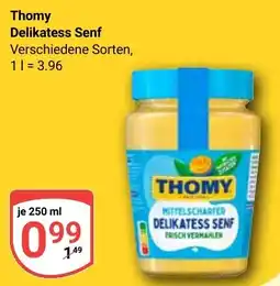 Globus Thomy Delikatess Senf Angebot