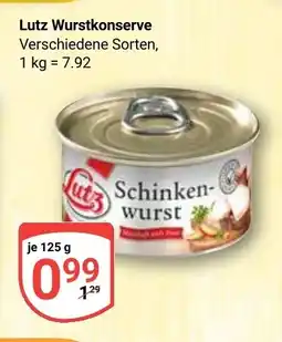 Globus Lutz Wurstkonserve Angebot