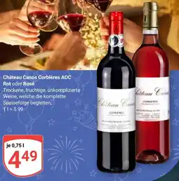 Globus Château Canos Corbières AOC Rot oder Rosé Angebot