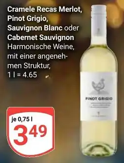 Globus Cramele Recas Merlot, Pinot Grigio, Sauvignon Blanc oder Cabernet Sauvignon Angebot