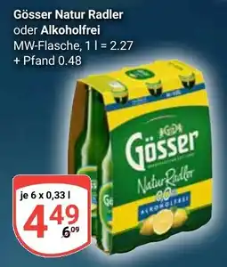 Globus Gösser Natur Radler oder Alkoholfrei Angebot