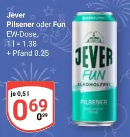 Globus Jever Pilsener oder Fun Angebot