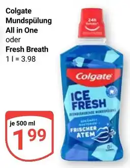 Globus Colgate Mundspülung All in One Fresh Breath Angebot