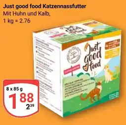 Globus Just good food Katzennassfutter Angebot
