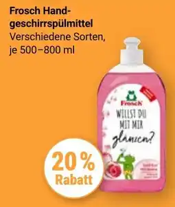 Globus Frosch Handgeschirrspülmittel Angebot