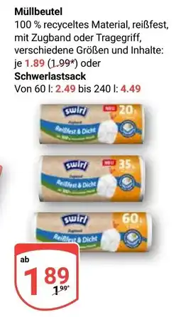 Globus Müllbeutel Swirl Angebot