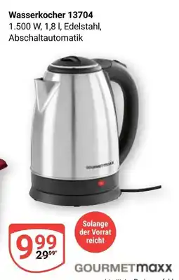 Globus GOURMETmaxx Wasserkocher 13704 1.500 W Angebot