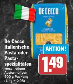 AEZ De Cecco Italienische Pasta oder Pastaspezialitäten Angebot