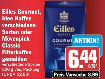 AEZ Eilles Gourmet, Idee Kaffee oder Mövenpick Classic Filterkaffee gemahlen Angebot