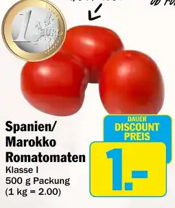 AEZ Spanien/ Marokko Romatomaten Angebot