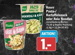 AEZ Knorr Pasta-/ Kartoffelsnack oder Asia Noodles Angebot
