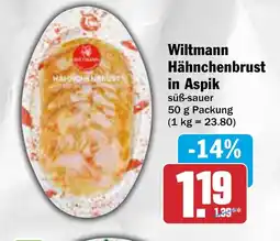 AEZ Wiltmann Hähnchenbrust in Aspik Angebot