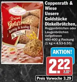 AEZ Coppenrath & Wiese Unsere Goldstücke Dinkelbrötchen Angebot