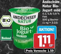 AEZ Andechser Natur Bio Jogurt mild Angebot