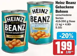 AEZ Heinz Beanz Gebackene Bohnen Angebot