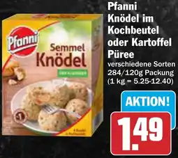 AEZ Pfanni Knödel im Kochbeutel oder Kartoffel Püree Angebot