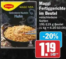 AEZ Maggi Fertiggerichte im Beutel Angebot