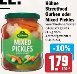 AEZ Kühne Streetfood Gurken oder Mixed Pickles Angebot