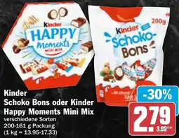 AEZ Kinder Schoko Bons oder Kinder Happy Moments Mini Mix Angebot