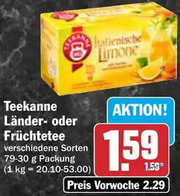 AEZ Teekanne Länder- oder Früchtetee Angebot