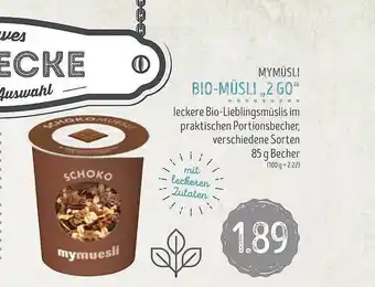 Edeka Struve Mymüsli Bio-müsli „2 Go” Angebot