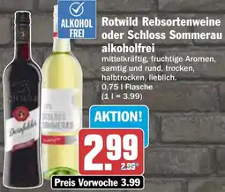 AEZ Rotwild Rebsortenweine oder Schloss Sommerau alkoholfrei Angebot