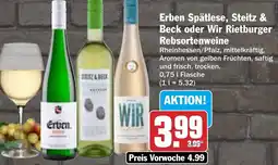 AEZ Erben Spätlese, Steitz & Beck oder Wir Rietburger Rebsortenweine Angebot