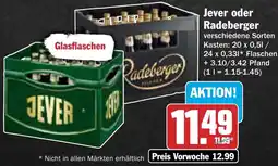 AEZ Jever oder Radeberger Angebot
