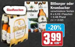 AEZ Bitburger oder Krombacher Angebot