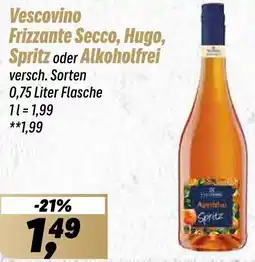 Simmel Vescovino Frizzante Secco, Hugo, Spritz oder Alkoholfrei Angebot