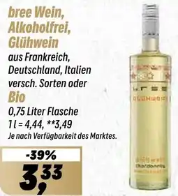 Simmel bree Wein, Alkoholfrei, Glühwein oder Bio Angebot