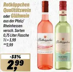 Simmel Rotkäppchen Qualitätswein oder Glühwein Angebot