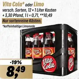 Simmel Vita Cola oder Limo Angebot