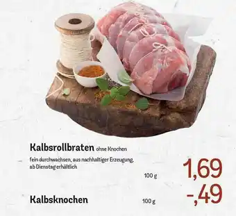 E-Center Kalbsrollbraten Oder Kalbsknochen Angebot