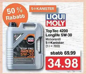 Famila Nord West Top Tec 4200 Longlife 5w-30 Liqui Moly Angebot