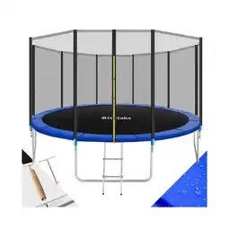 Netto Marken-Discount tectake Trampolin, Ø 427 cm, GS zertifiziert, Randabdeckung, inklusive Einstiegsleiter Angebot