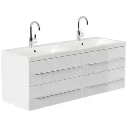 Netto Marken-Discount Badmöbel Aurelion XL weiss hochglanz Angebot