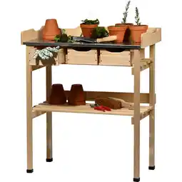 Netto Marken-Discount dobar Pflanztisch mit 3 Schubladen, Natur Angebot