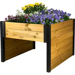 Netto Marken-Discount dobar Mährobotergarage mit Pflanzkasten, Schwarz-Braun Angebot