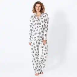 NKD Damen-Schlafanzug mit Ginkgo-Print, 2-teilig Angebot