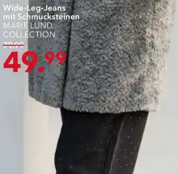 Peek & Cloppenburg Hamburg Wide-Leg-Jeans mit Schmucksteinen MARIE LUND COLLECTION Angebot