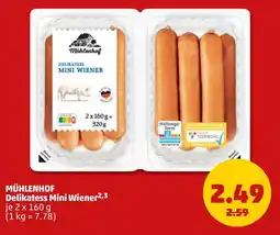 PENNY MÜHLENHOF Delikatess Mini Wiener Angebot