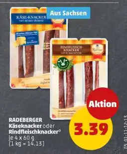 PENNY RADEBERGER Käseknacker oder Rindfleischknacker Angebot