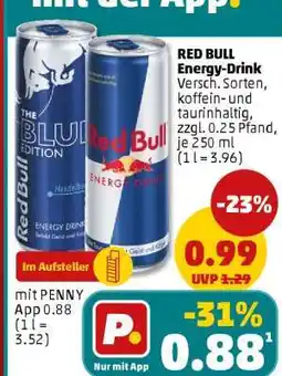 PENNY Red Bull Energy Drink Angebot