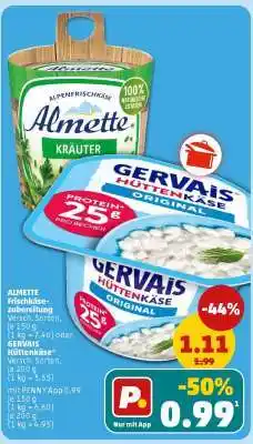 PENNY GERVAIS Hüttenkäse Angebot