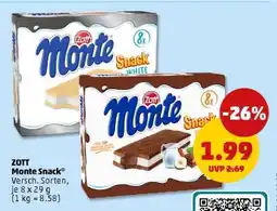PENNY Zott Monte Snack Angebot