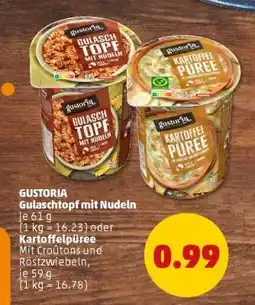 PENNY GUSTORIA Gulaschtopf mit Nudeln oder Kartoffelpüree Angebot